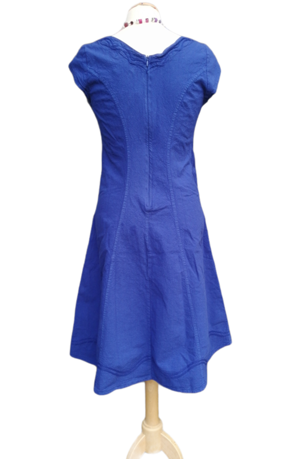 Kleid Blau PO 129 100% Baumwolle