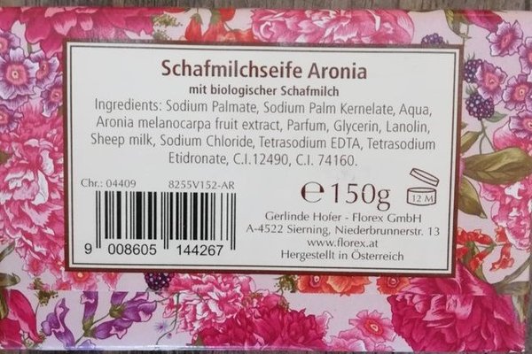 Schafmilchseife Aronia 150 Gramm